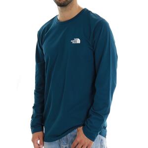 T-SHIRT SIMPLE DOME L/S THE NORTH FACE BLU